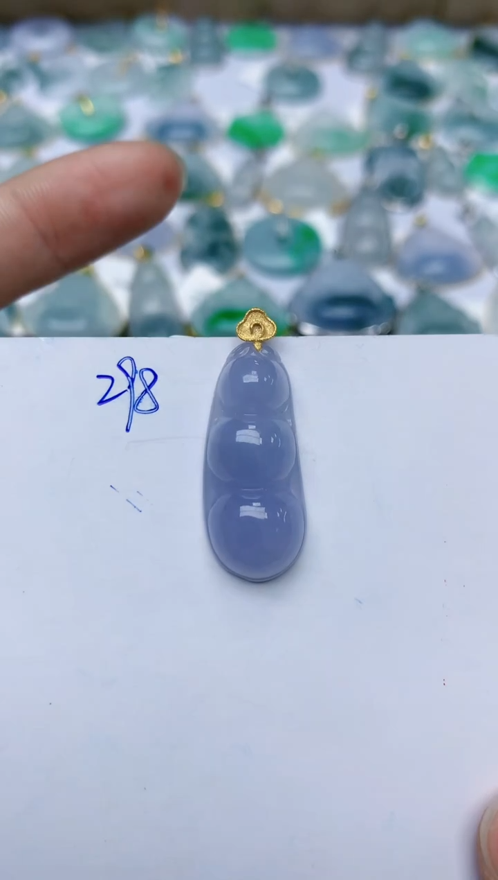 【闪购商品】翡翠颈饰18K金镶嵌天然翡翠A货    298