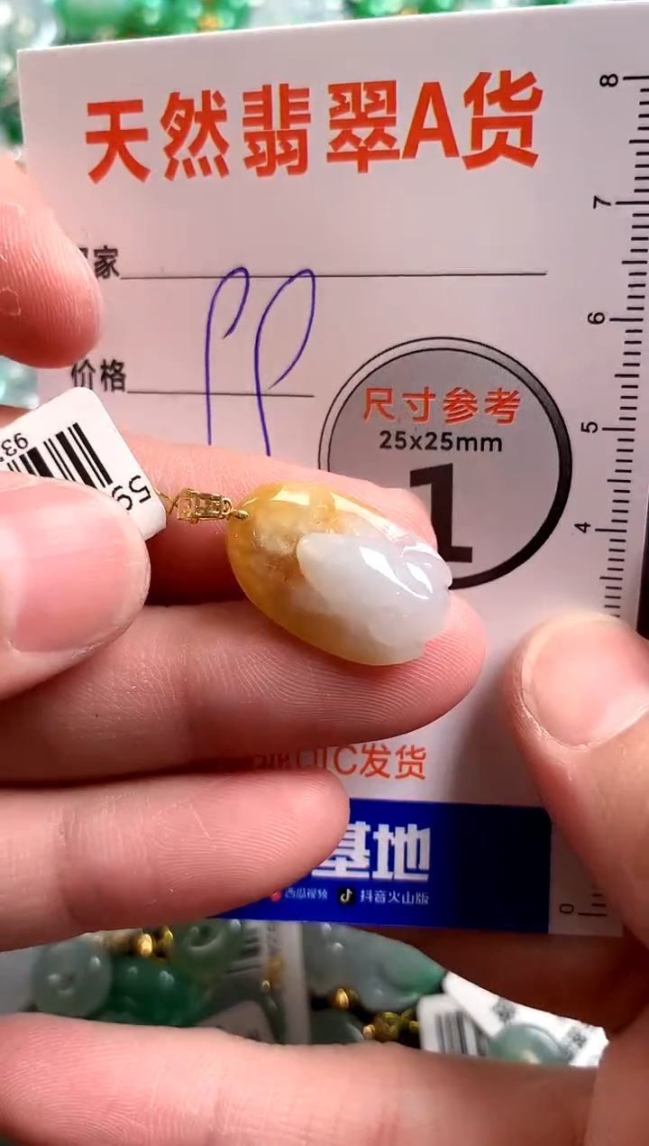 【闪购商品】翡翠颈饰18K金镶嵌14003483