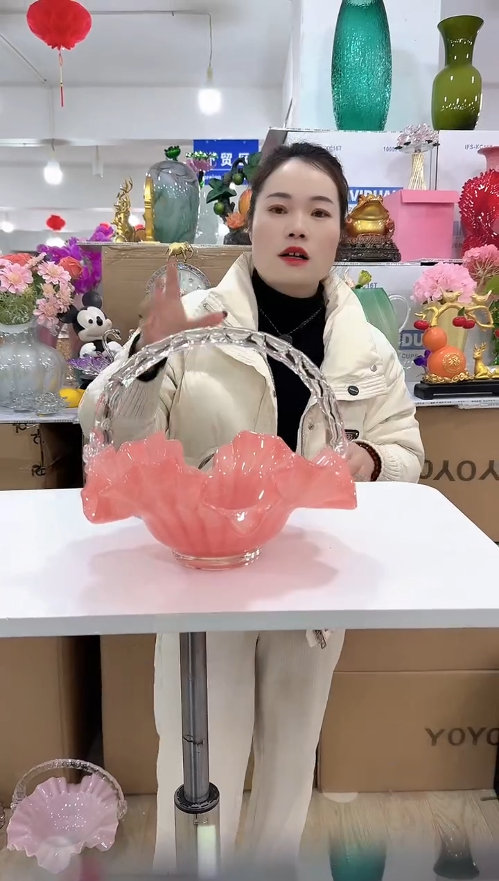 【闪购商品】无铅玻璃迪喜花器-r-早55