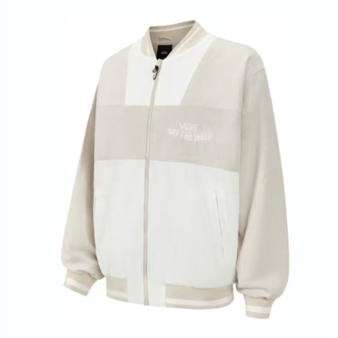 Vans 梭织运动夹克外套 男款 米白色-VN000GPR2N1