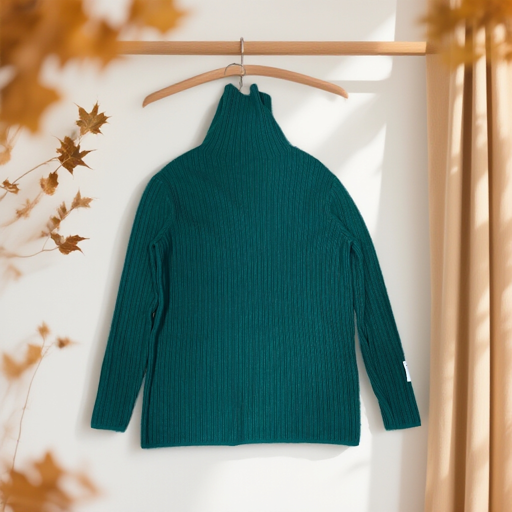 1881修身型纯色堆堆领秋冬季毛针织衫打底衫毛衫时尚