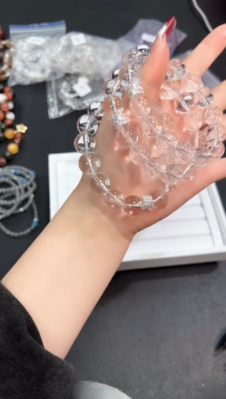 【闪购商品】水晶手串未镶嵌41m多样性发其一/1条默认微瑕