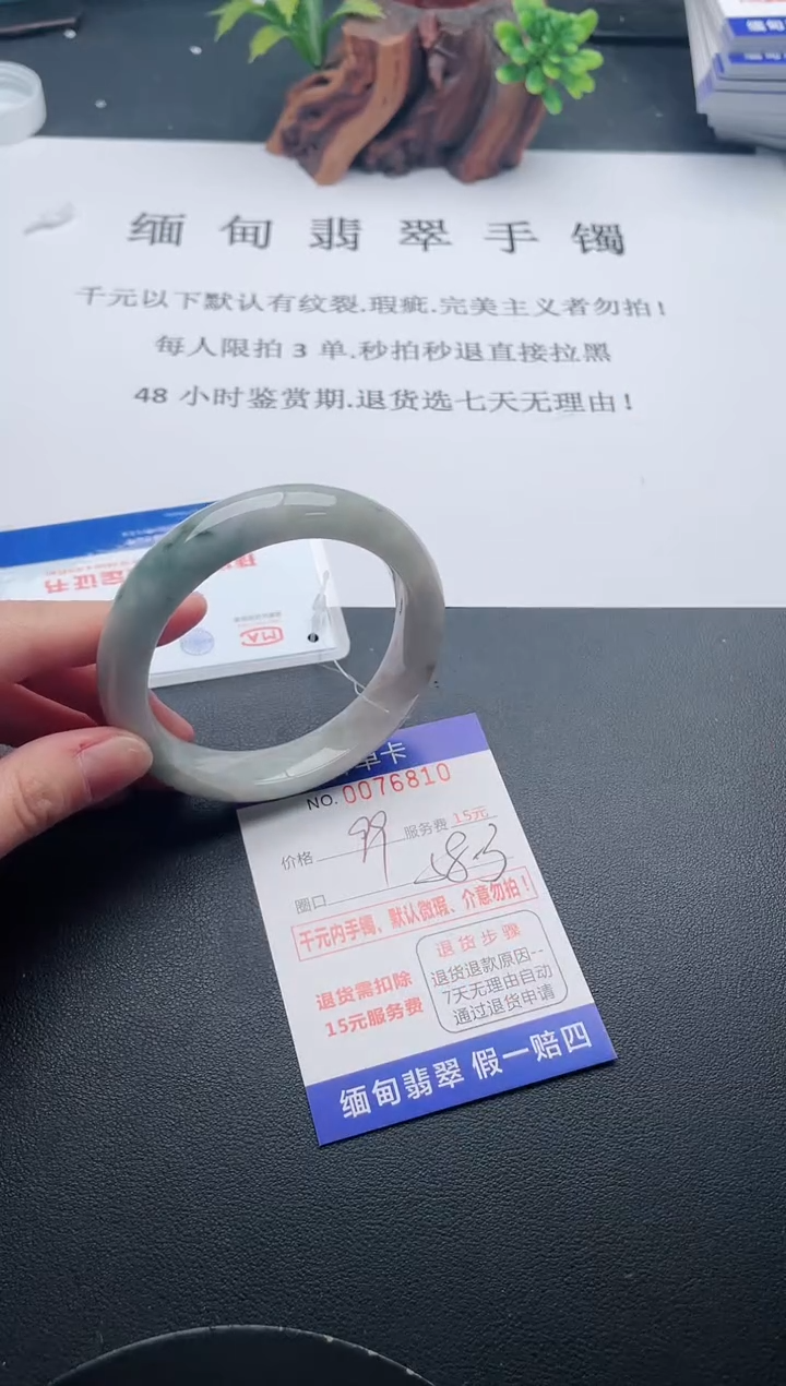 【闪购商品】翡翠手镯未镶嵌10天然翡翠A货