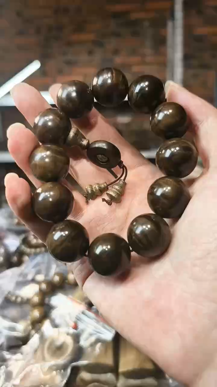【闪购商品】楠木（金丝楠）手串/手链2.0阴沉绿手串