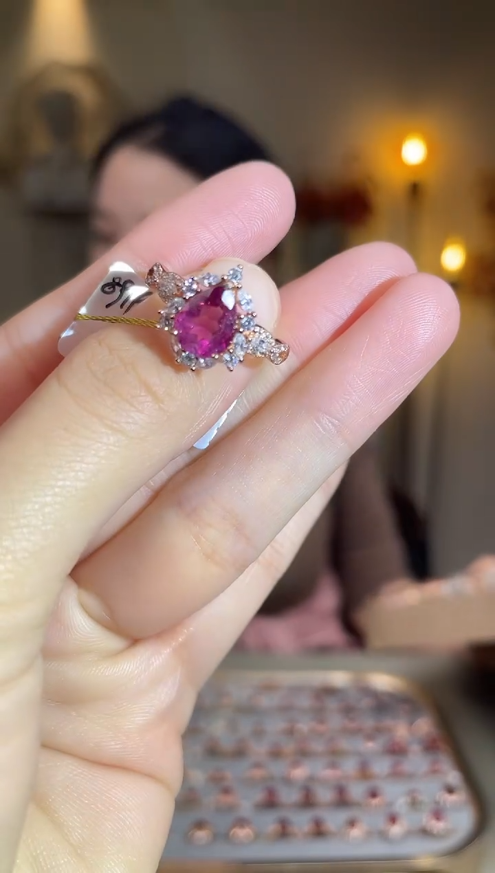 银S925镶嵌手饰碧玺手饰