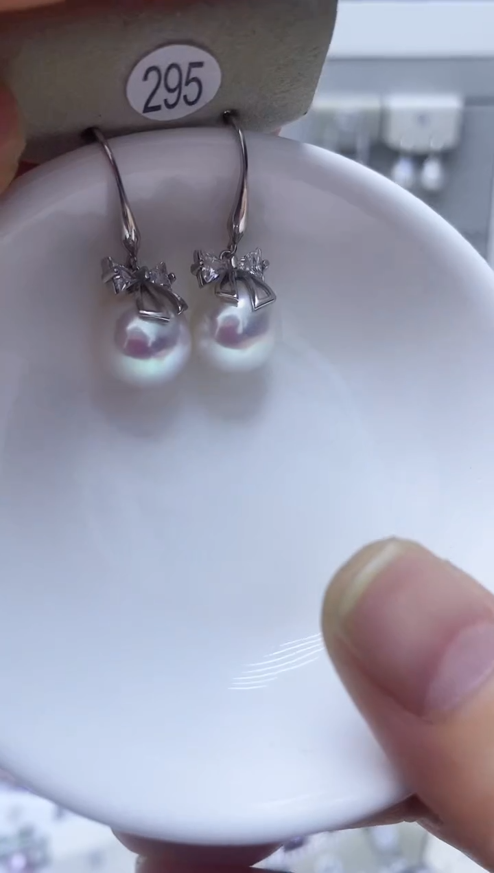 【闪购商品】淡水珍珠耳饰银S925镶嵌295