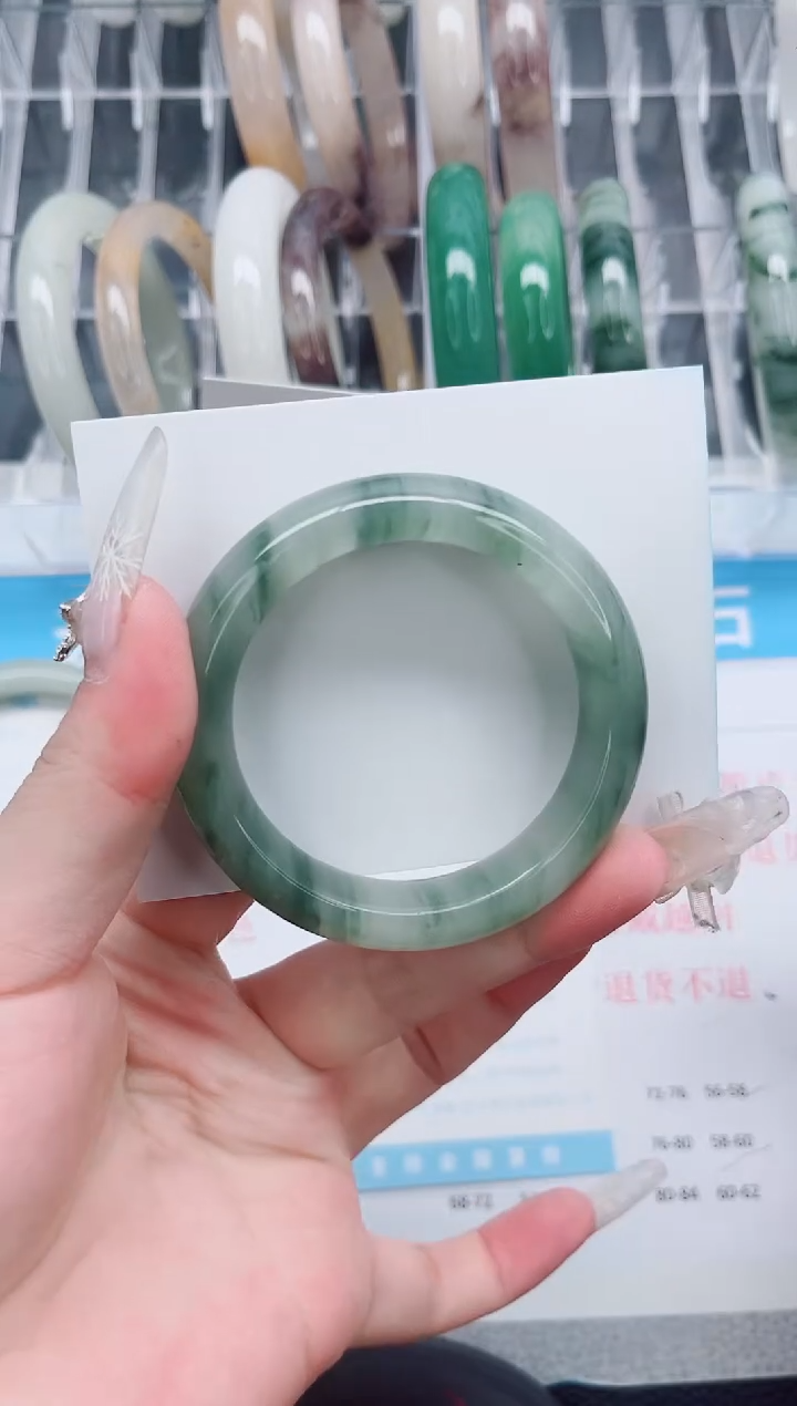 【闪购商品】石英质玉手镯未镶嵌A212-49.7