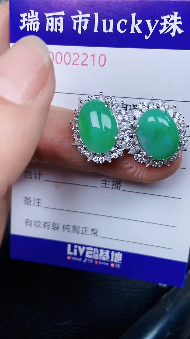 颈饰银S925镶嵌翡翠2210