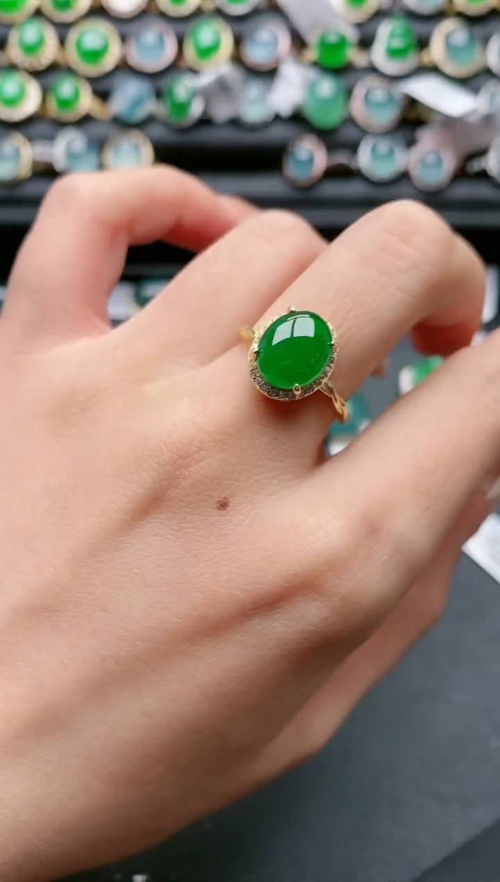 【闪购商品】翡翠戒指银S925镶嵌11111111