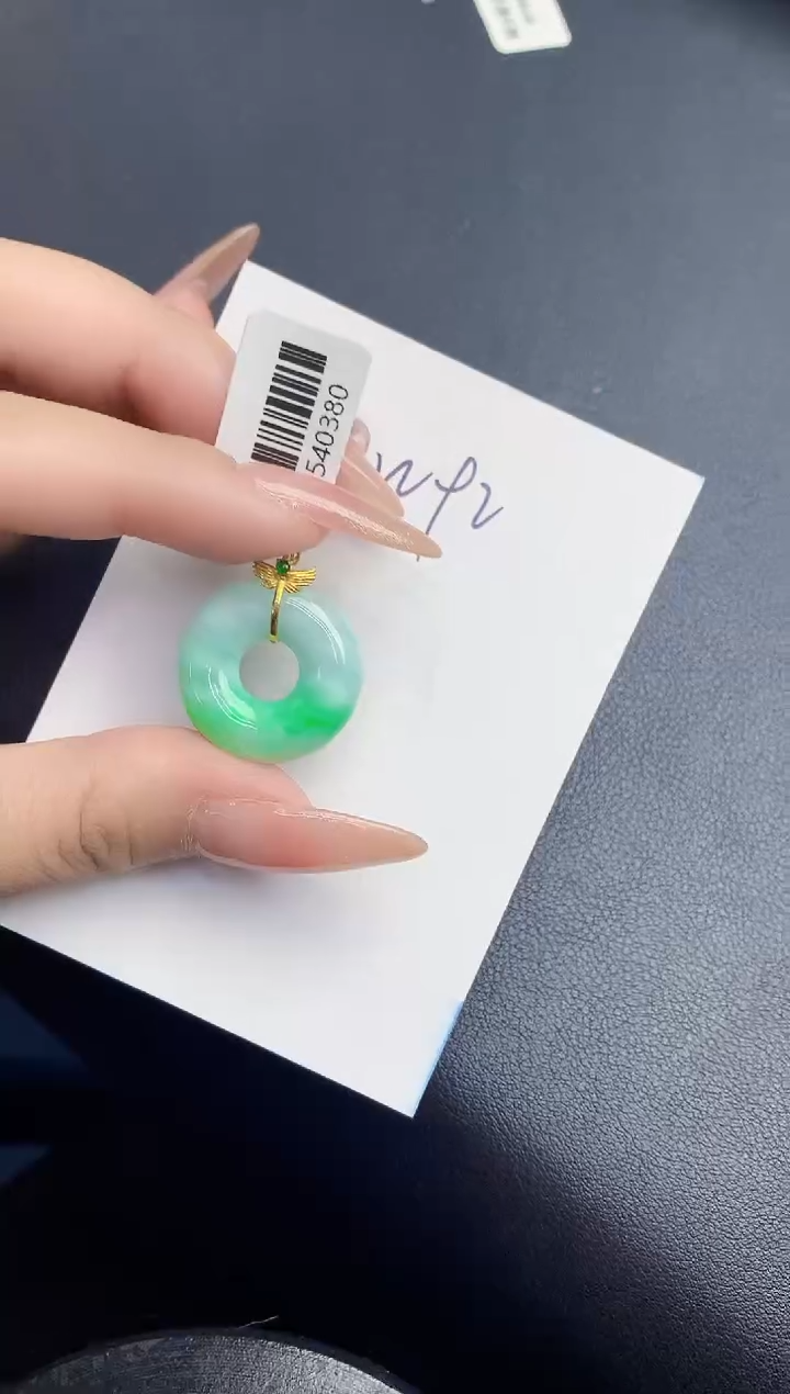 【闪购商品】翡翠颈饰18K金镶嵌000000000