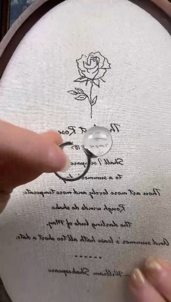 银S925镶嵌戒指水晶咕**噜天然