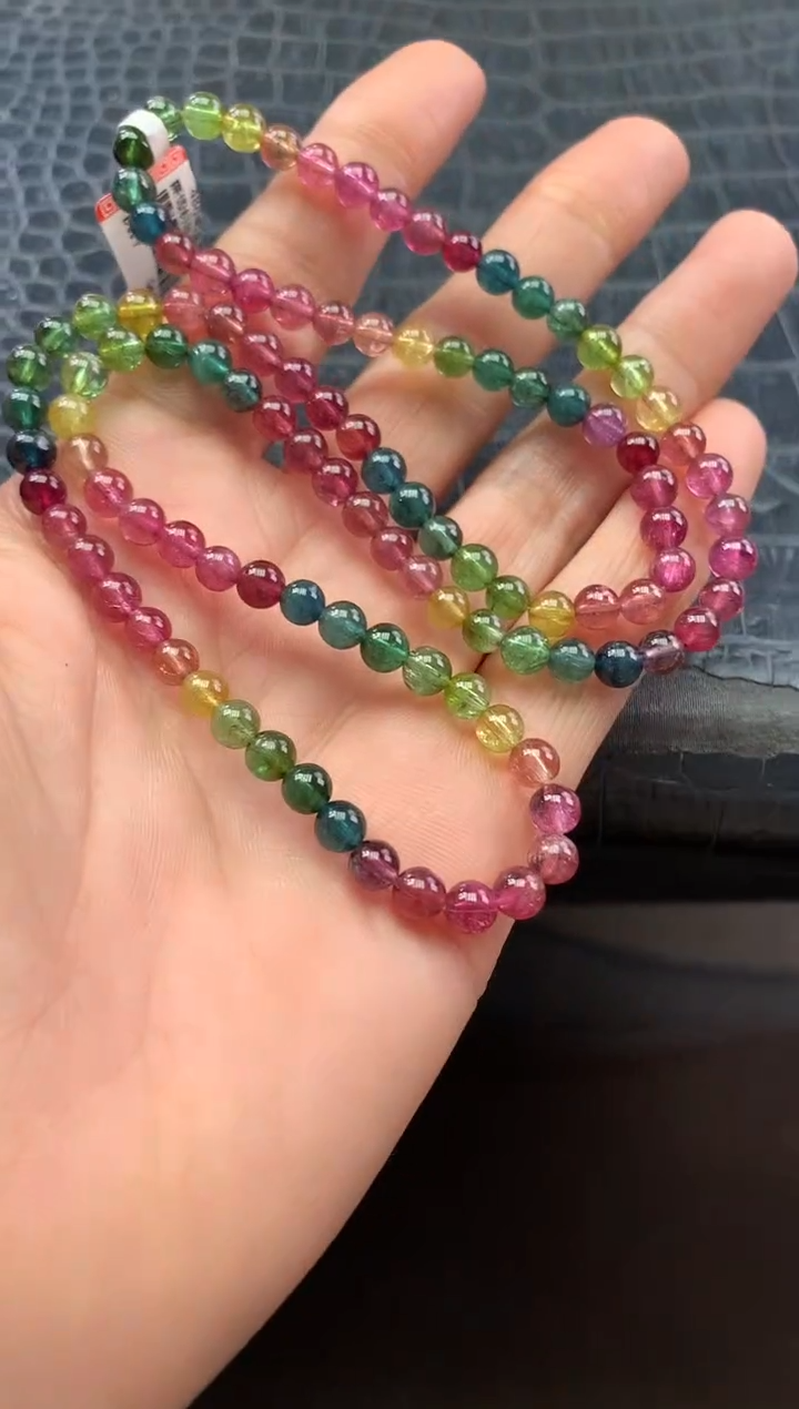 未镶嵌手串碧玺多样性发一条