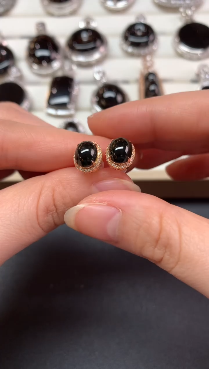 【闪购商品】翡翠耳饰18K金镶嵌Z600|2980