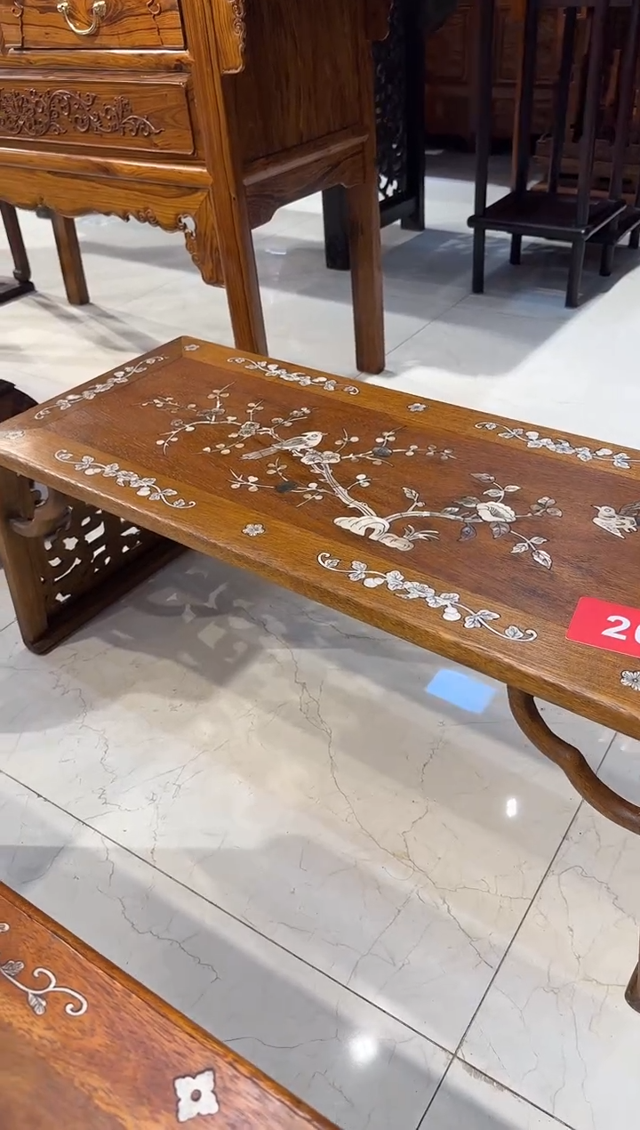 【闪购商品】木木艺缅花花鸟案桌1280.888