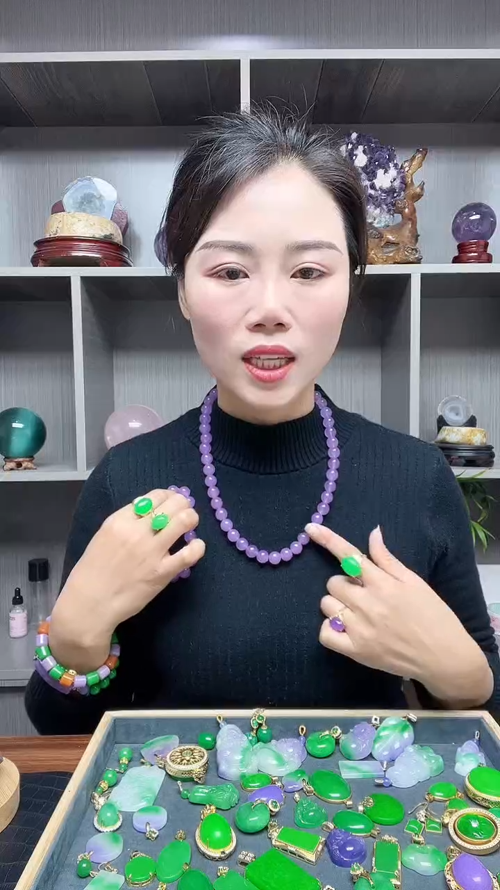 【闪购商品】翡翠项链14K金镶嵌项链