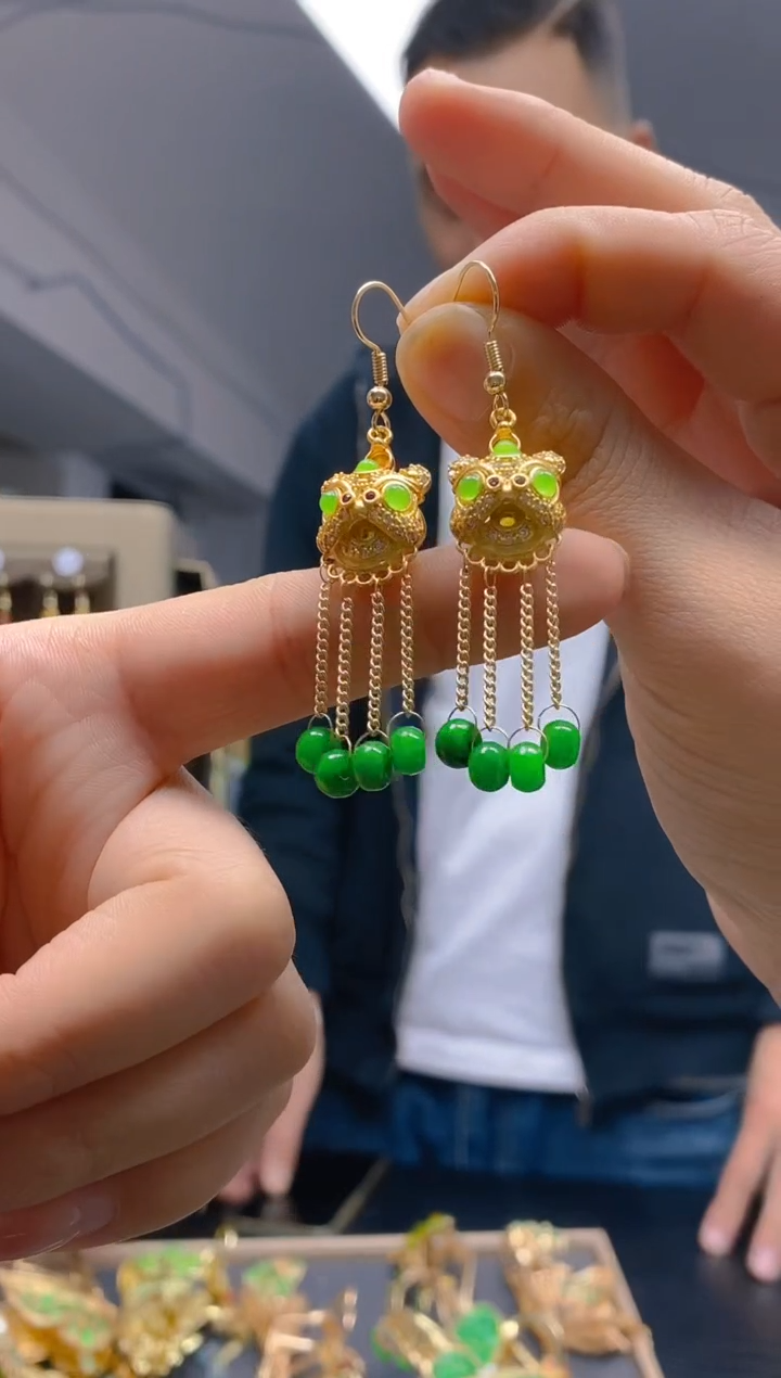 【闪购商品】翡翠耳饰合金0211翡翠耳钩