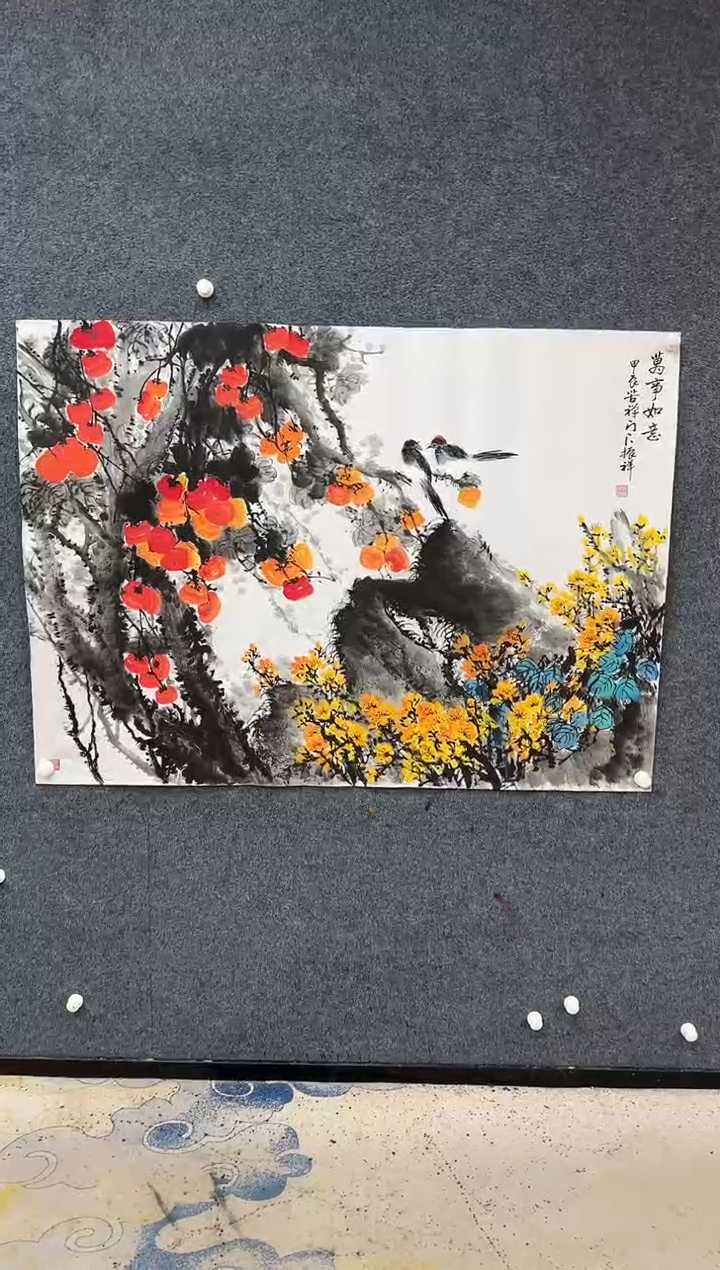 【闪购商品】国画1.17展馆-赵振祥四尺-万事如意