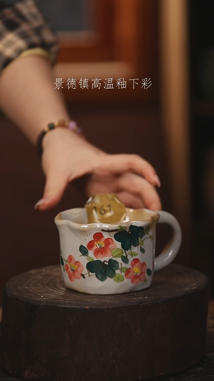 陶瓷景德镇高温釉下手绘陶瓷@L161@