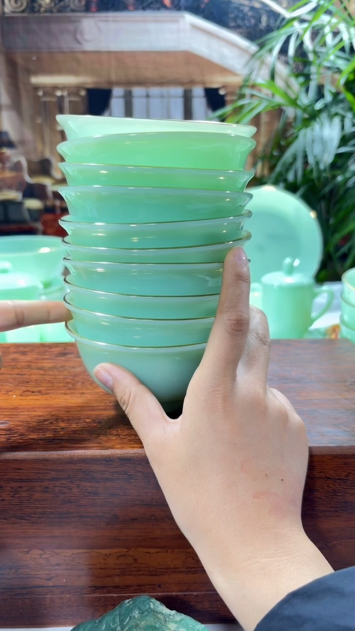 【闪购商品】... 4.5英寸玉瓷碗10个口径11.5厘米