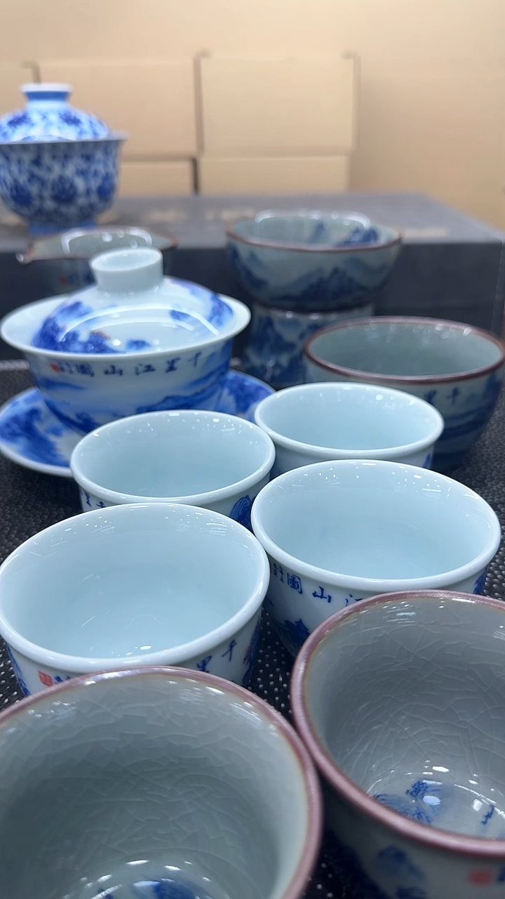 【闪购商品】白瓷景德镇高温烧制而成简约家同高端精美