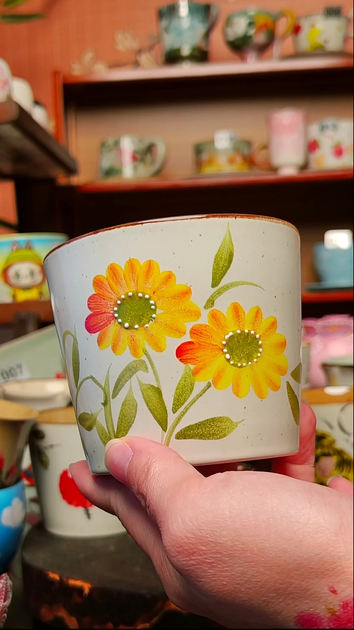 摆件陶景德镇手绘创意陶瓷有瑕