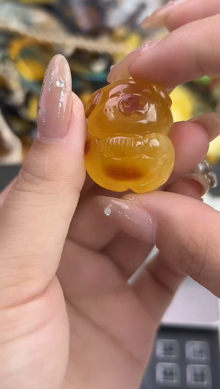 裸石琥珀未镶嵌天然琥珀蜜蜡吊坠