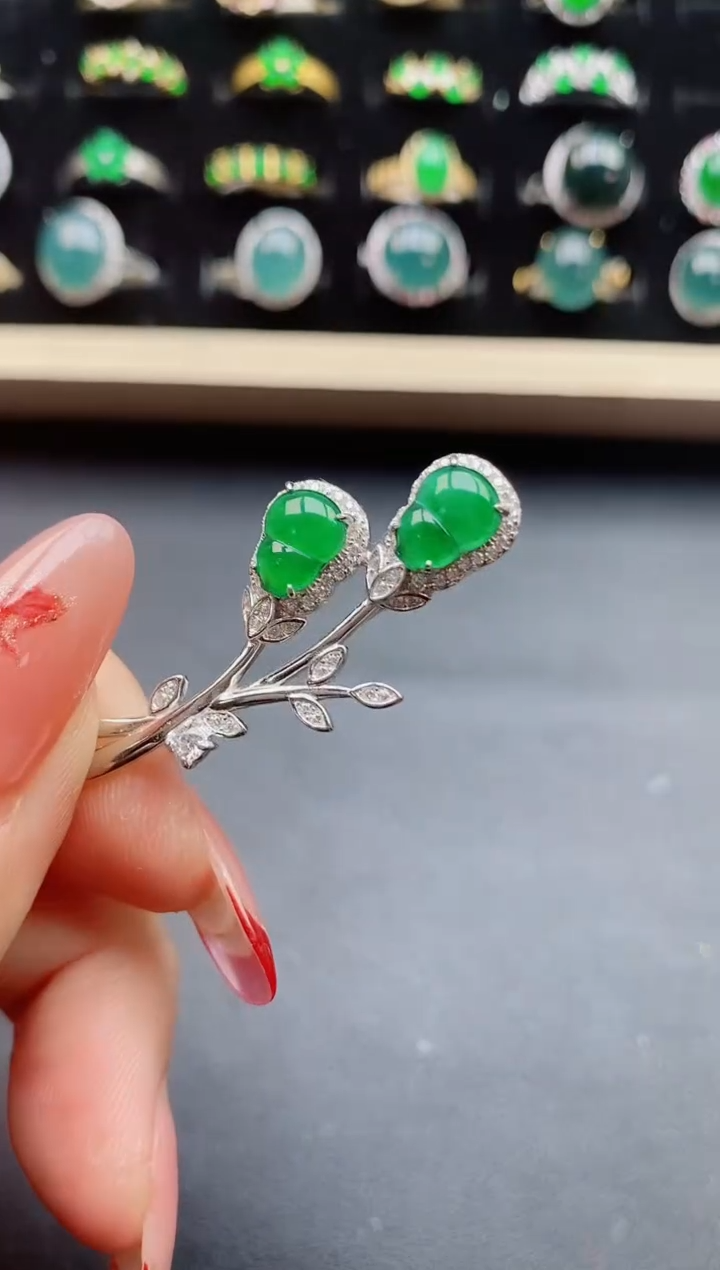 【闪购商品】翡翠戒指银S925镶嵌321321