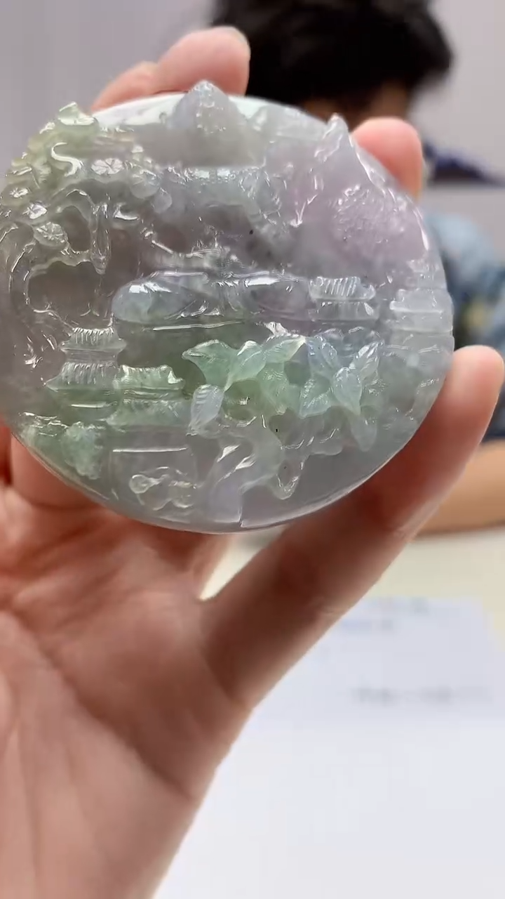 【闪购商品】定制翡翠未镶嵌4688zm-毛货挂件人物41