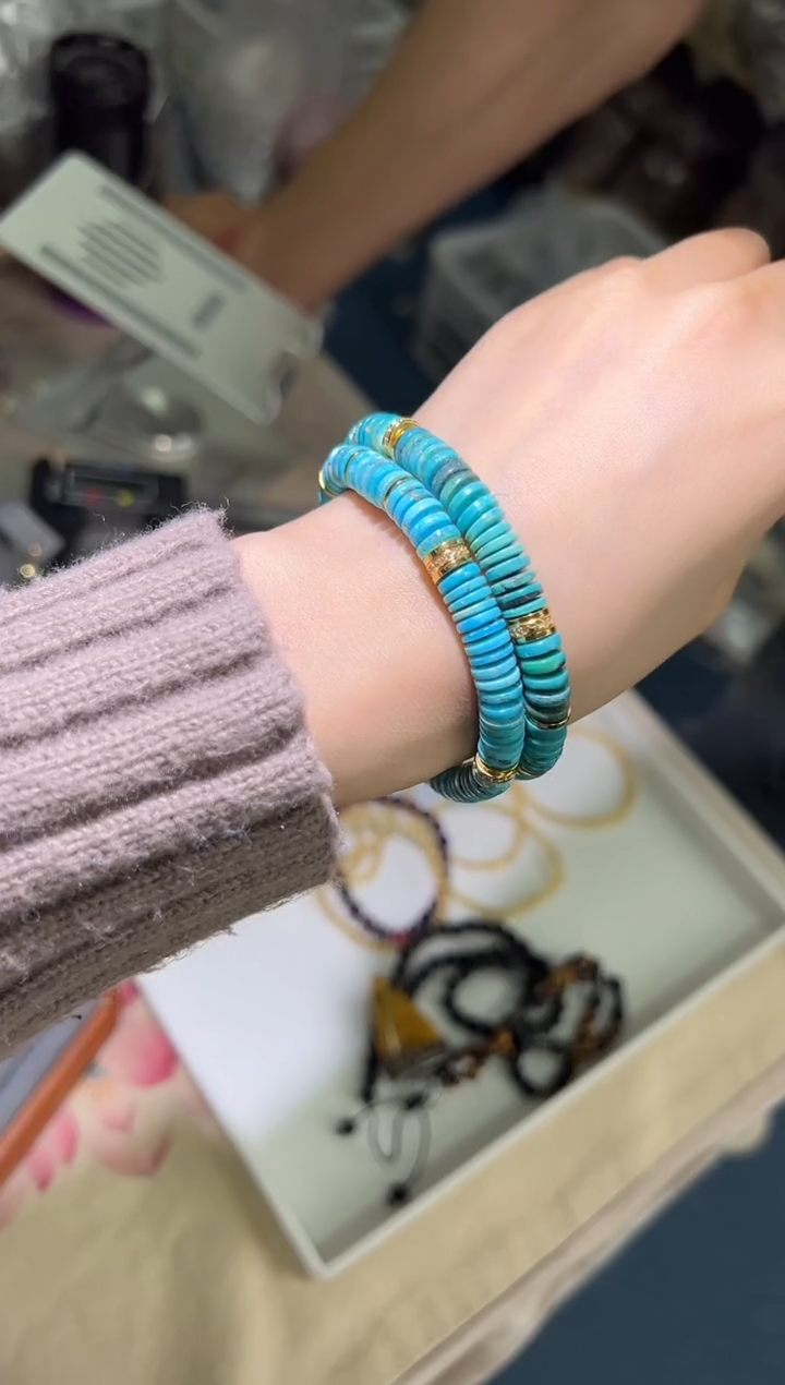 【闪购商品】绿松石手串合金0117s022多样性发一