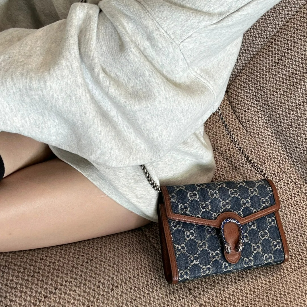 99新 GUCCI/古驰 酒神woc牛仔单宁/99新/优选