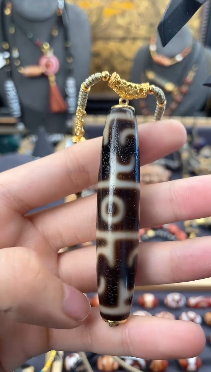 【闪购商品】玛瑙/玉髓颈饰未镶嵌天缘高品三眼莲师锁骨链