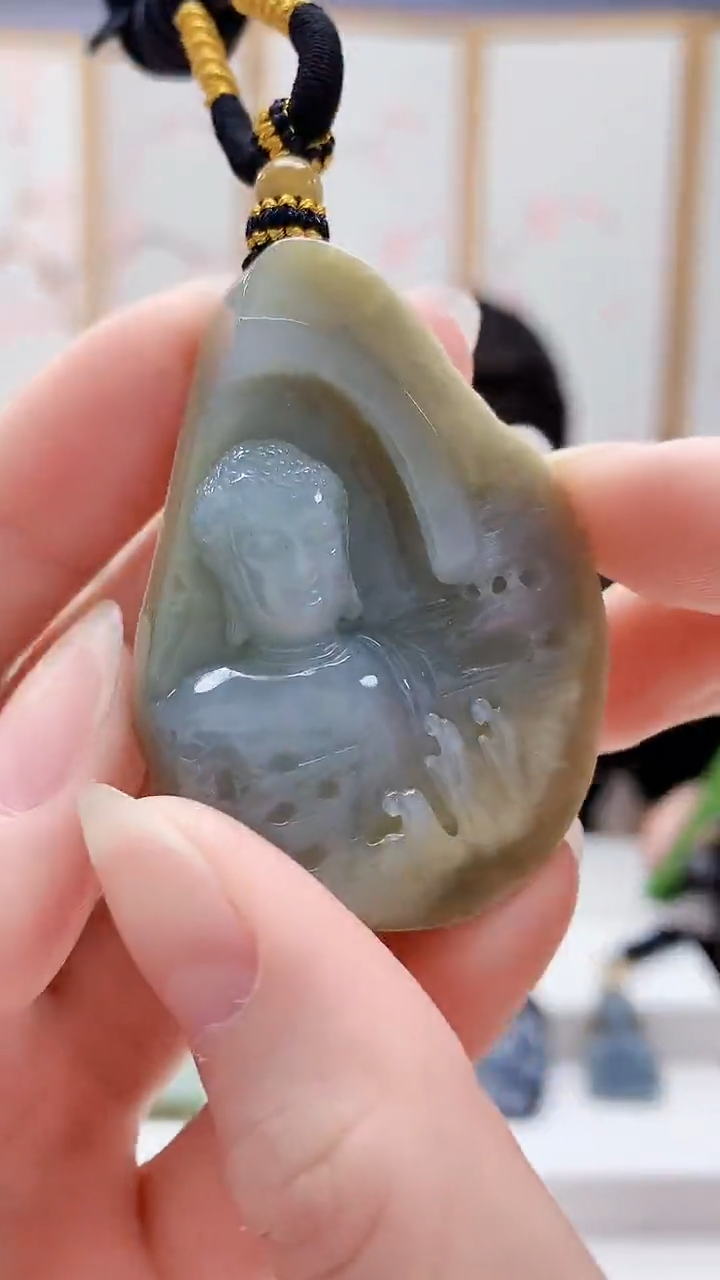 未镶嵌定制翡翠5060ry-毛货挂件43