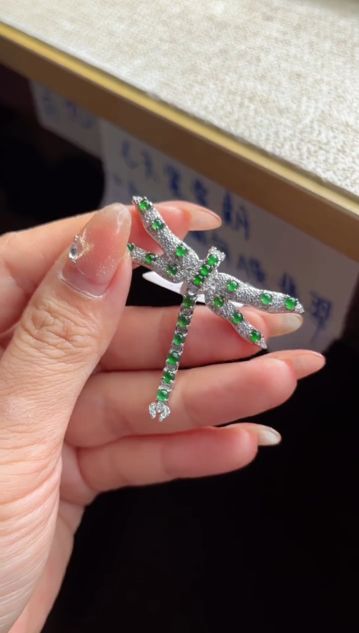 银S925镶嵌戒指翡翠11111