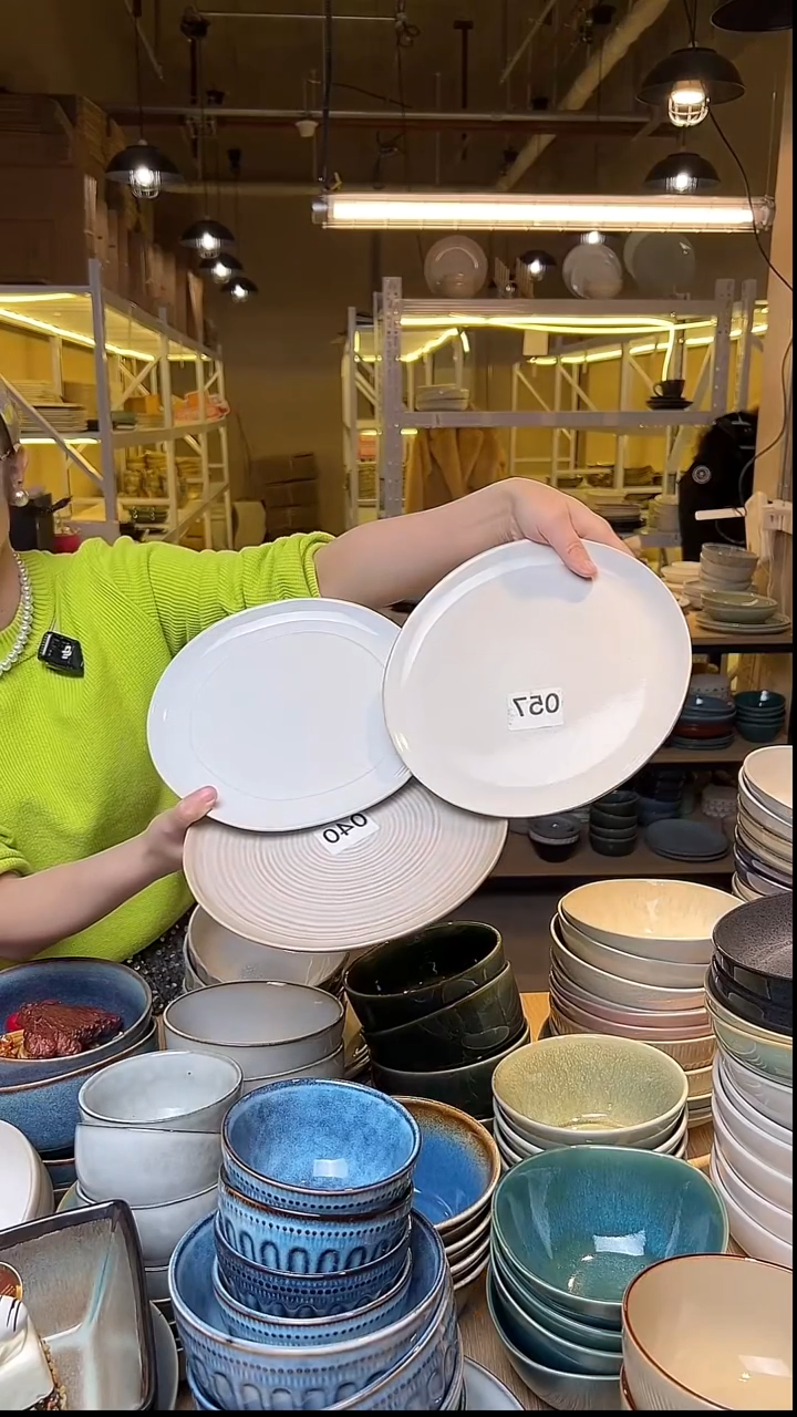 瓷344外贸尾货窑变釉下彩默认瑕疵