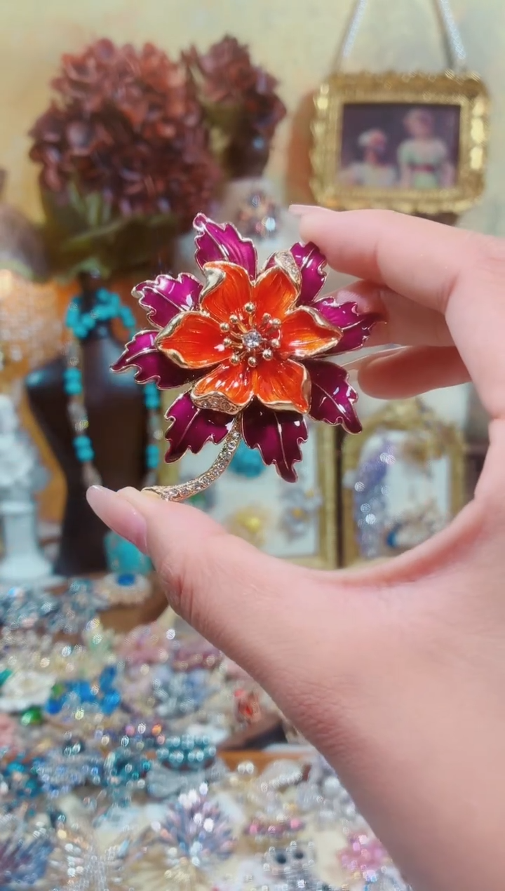 合成立方氧化锆铜合金紫叶红情4189
