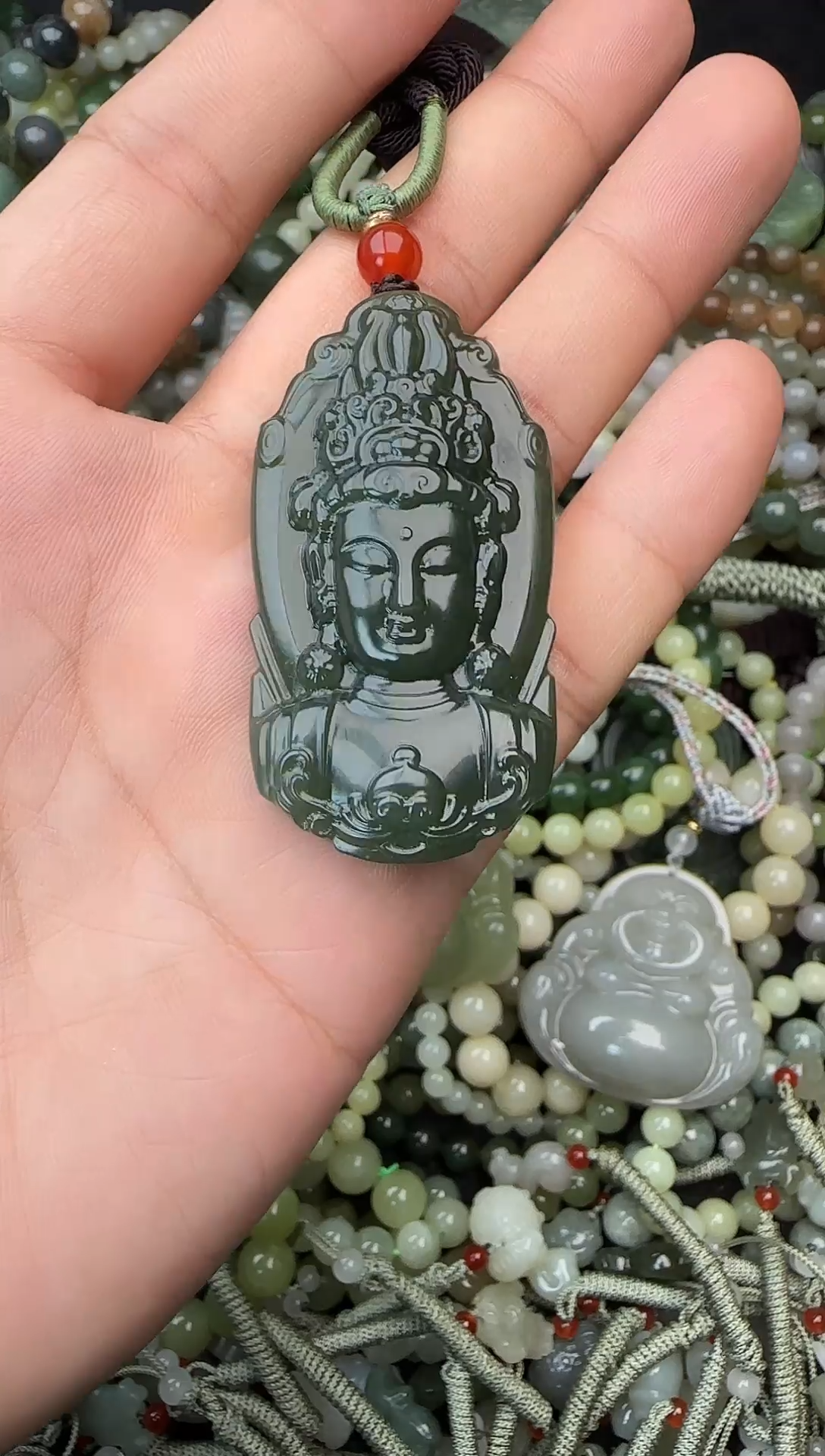 颈饰未镶嵌和田玉拍一发一