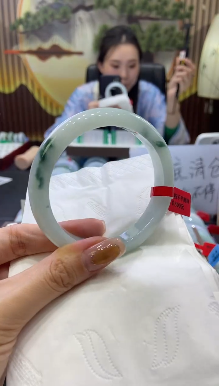 未镶嵌手镯翡翠0004614