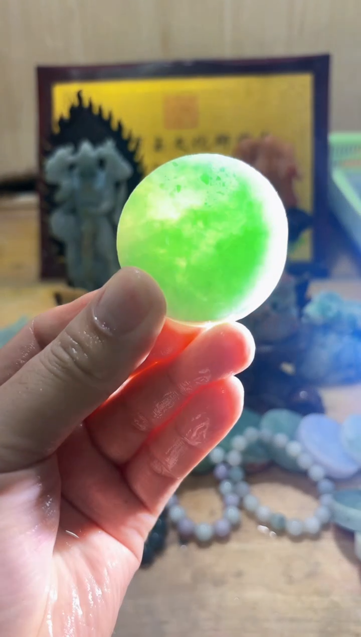 未镶嵌挂件翡翠A货常星6607