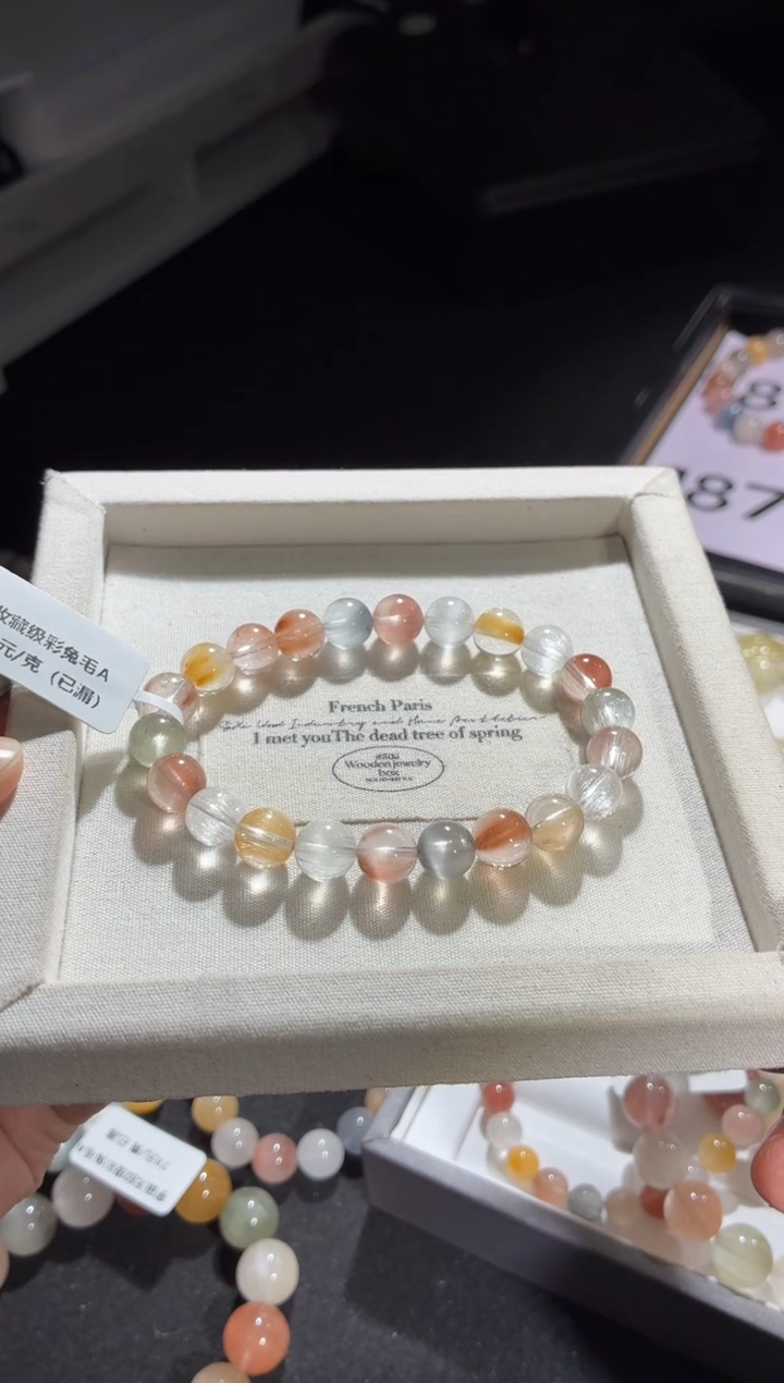 未镶嵌手链水晶183号多样性发一B 8+