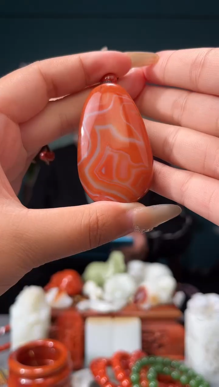 【闪购商品】南红玛瑙颈饰未镶嵌吊坠