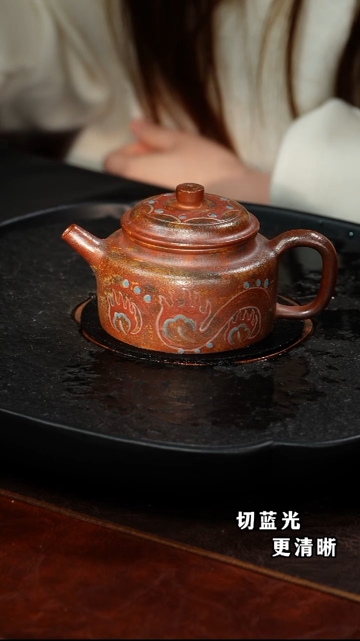 茶壶紫砂蒋工堂  德钟91  桃花泥柴烧 280毫升