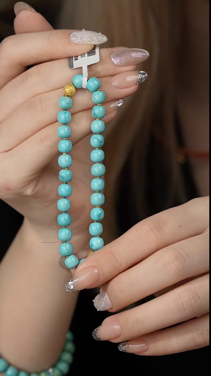 【闪购商品】绿松石单圈18K金镶嵌N22（多样性发一件）