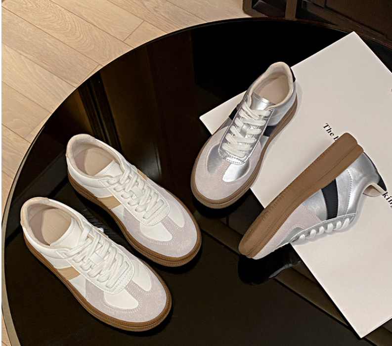 增高透气流苏德训鞋学院风女板鞋防滑系带小道回弹吸汗