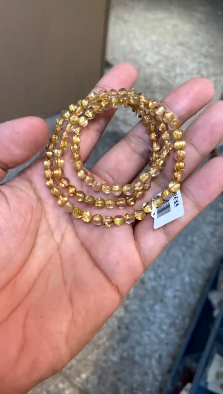 【闪购商品】水晶523-未镶嵌钛金三圈5mm