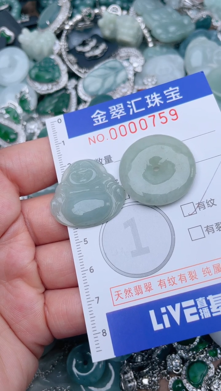 翡翠未镶嵌颈饰0759.....1