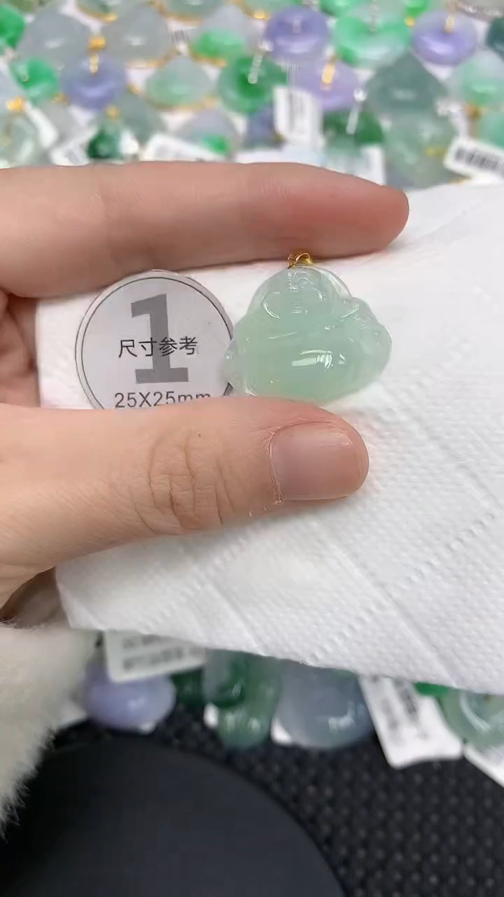 颈饰18K金镶嵌翡翠11111111