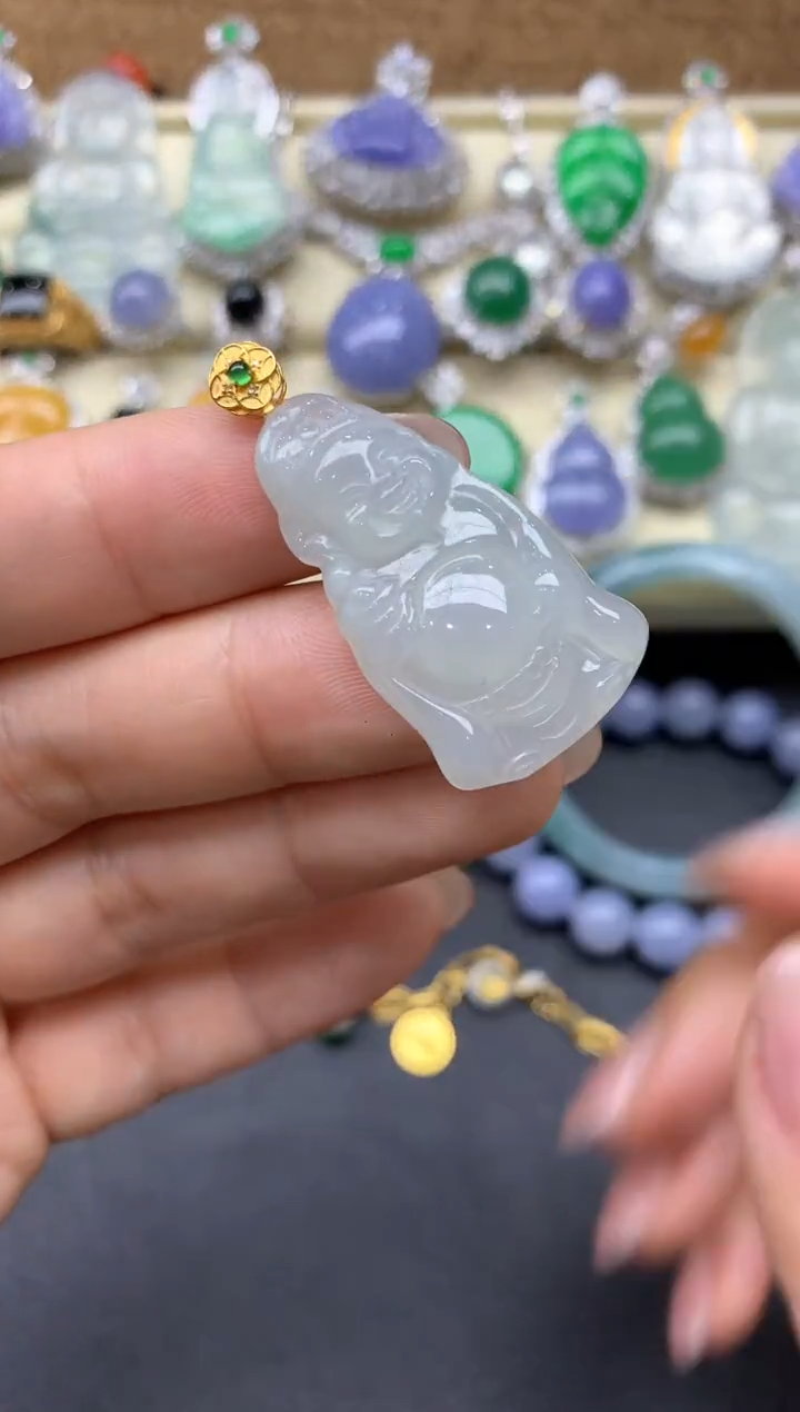 【闪购商品】翡翠颈饰18K金镶嵌50-中国好珍宝