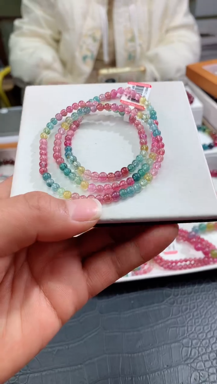 【闪购商品】碧玺手串未镶嵌多样性发一条