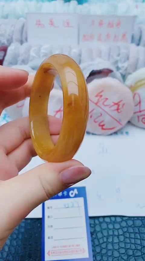 未镶嵌手镯石英质玉y237+54-55