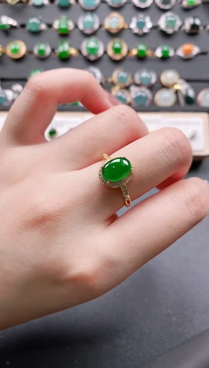 【闪购商品】翡翠戒指银S925镶嵌11111111